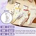 scenicamp 5 Pairs Cute Pilates Socks for Women, Ruffle Frilly Yoga Socks Non Slip Cotton Crew Socks Embroidery Pattern Workout Ballet Sock,red+pink+yellow+purple+brown