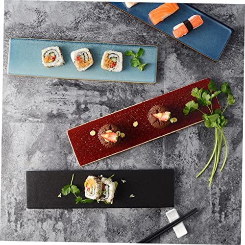 Plato Japones Rectangular de Cerámica para Sushi miniatura 7