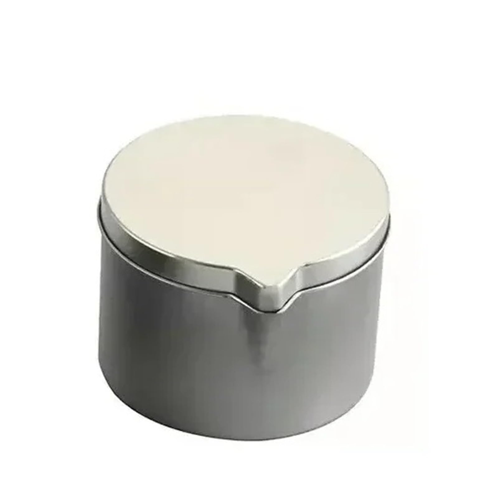 WJLYDM Metal Tins With Pour Spout For DIY Candle Making 12PCS Silver Black Empty Storage Box Cans Container(1oz Silver)