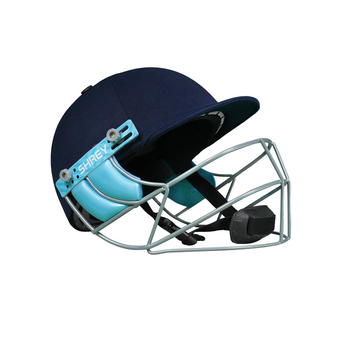 Shrey Match 3.0 Steel Cricket Helmet Better Protection and Cushioning | Comfortable Fit (Navy, Large)