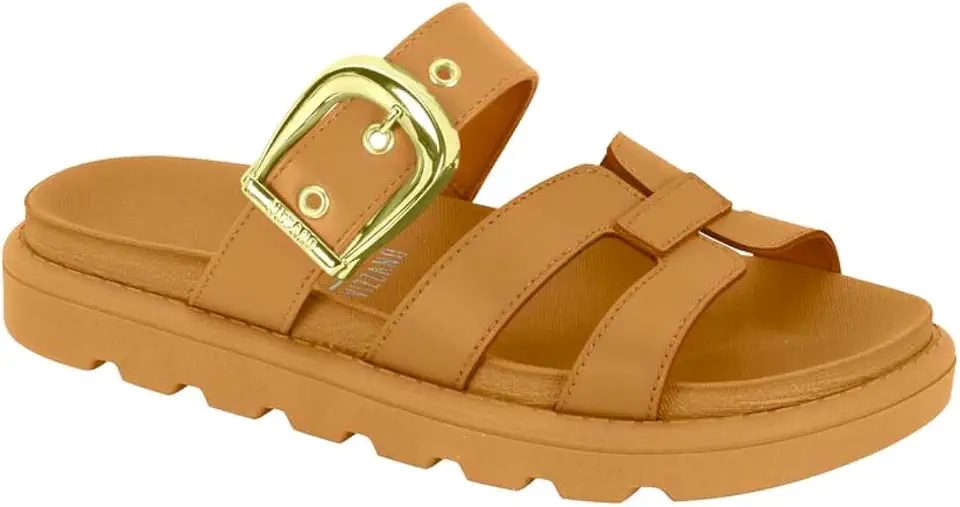 Sandália Feminina Vizzano – Birken Sola Tratorada, Moderna, Confortável para o Dia a Dia