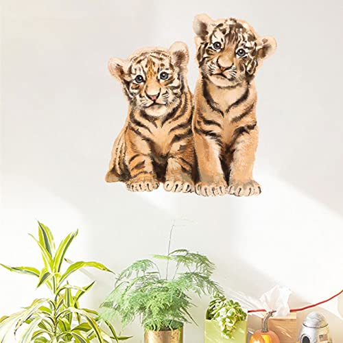Vinilo decorativo tigres Little Tiger Brothers 30x28 cm