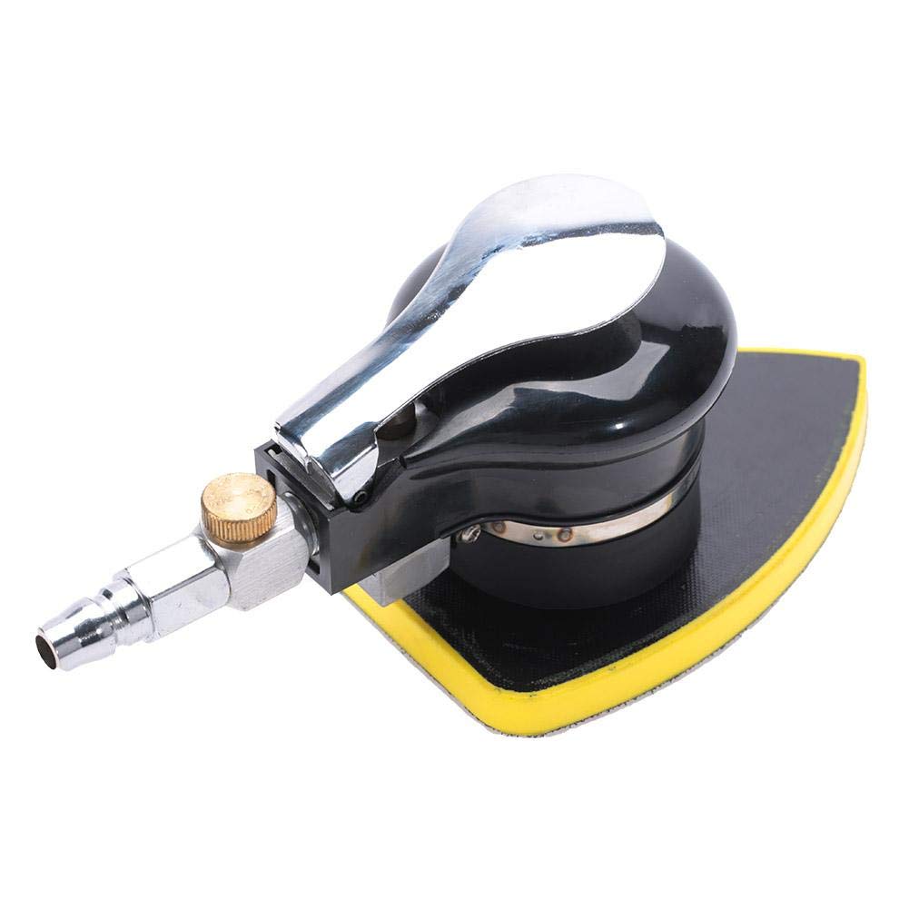 Oumefar Lijadora de Aire Triangular de Mano 1 Uds 12000 RPM máquina de Lijado neumática de Alta Velocidad de rotación lijadora neumática para pulir Lijado Pulido(90 * 130 mm)
