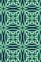 Address Book: For Contacts, Addresses, Phone Numbers, Email, Note, Alphabetical Index with Green on Blue Pattern Background 1795626623 Book Cover