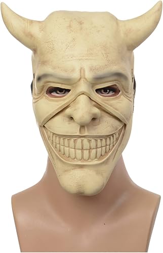 Máscara The Grabber Máscara de látex Máscara de película de terror Máscara de tres piezas Máscara de Halloween Cosplay Máscara de lujo Prop