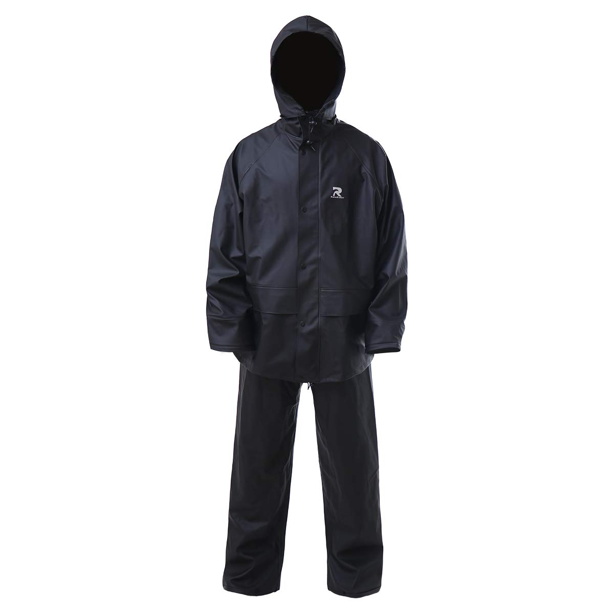 Tuta antipioggia per uomo donna impermeabile resistente impermeabile pesca pioggia Gear giacca e pantaloni Hideaway Hood