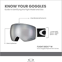 Vista 2 de Oakley Flight Deck M - Lentes de repuesto para nieve, color negro iridio