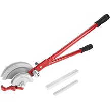 Greensen Tube Bender, Copper Pipe Bender 15mm and 22mm, 0-180 Degrees Pipe Bender Guide, 2 in 1 Handheld Pipe Cutter, Tube Bender Tool for Copper, Aluminum