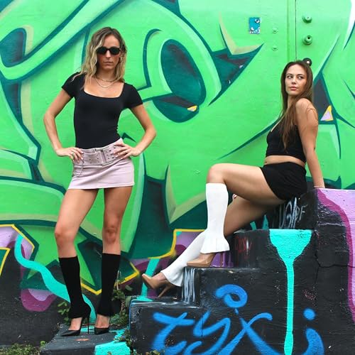 Image of Millennials In Motion Flared Socks Y2K Goth Kawaii Leg Warmers