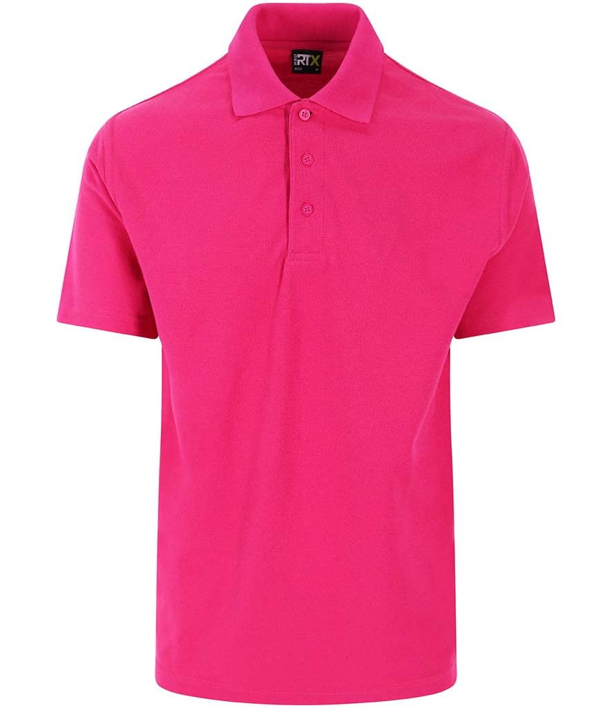 Mens Classic Polo Shirt Short Sleeve Plain Tee Top Casual Work Sports Tough for Gardening and Building Workwear Great Christmas Birthday Gift for Any Builder, Electrician (Fuchsia, 5XL)