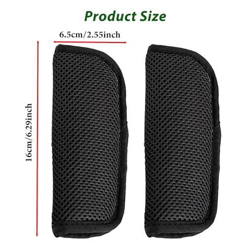 Image of 2 Pack Seat Straps Shoulder Pads,Pushchair Strap Shoulder Covers,Soft Seat Strap Pads for Pushchair, Stroller,High Chair(Black)
