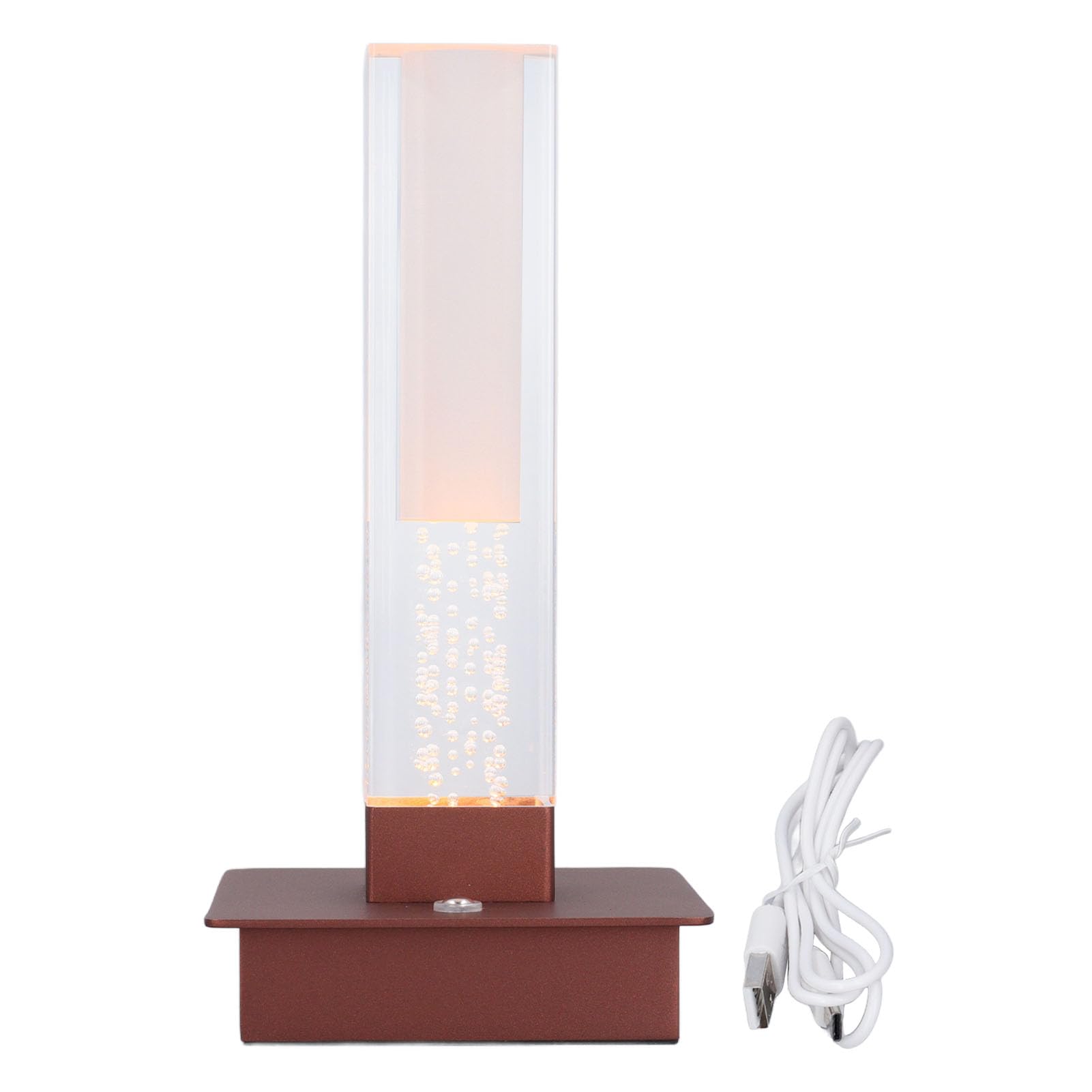 Lámpara de Mesa Inalámbrica LED, Control Táctil Recargable, IP54, Resistente Al Agua, Atenuación Continua, Luz Decorativa de Escritorio para el Hogar y Al Aire Libre (BROWN) (BROWN)