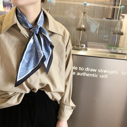 Image of Head Hair Scarf for Women,Silky Long Headscarf Purse Bag Scarfs for Handbag Fashion Satin Neck Scarves Accessories