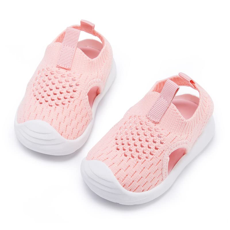 Image of BMCiTYBM Baby Boy Girl Closed Toe Summer Toddler Sandals Lightweight Shoes Infant Non-Slip First Walking Sneakers 6 9 12 18 24 Months 2-3 Years