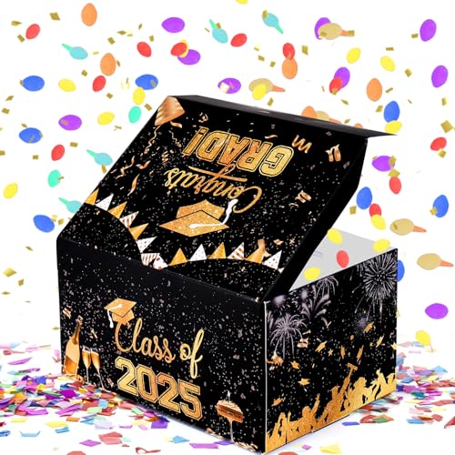 Image of BABORUI Upgraded Graduation Gift Box Explosion with Confetti, Cool Graduation Gifts for Graduates Her Him High School College