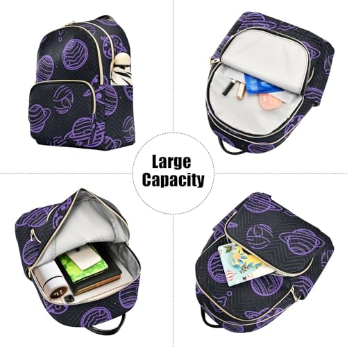 Mochila para pañales Space Planet multifuncional con compartimentos prácticos 5
