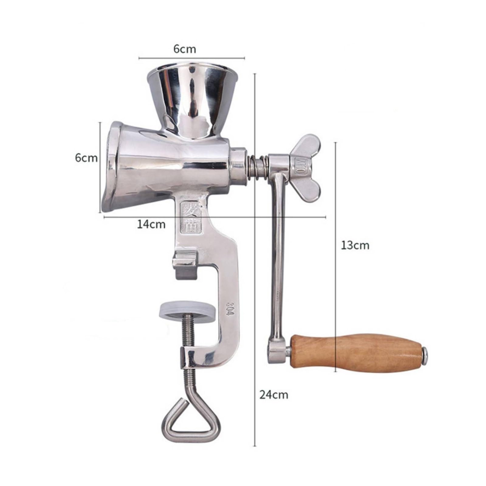Manual para Café Manual Compacto Acero Inoxidable con Abrazara Ajustable para Café con Palanca Cocina, Cámping
