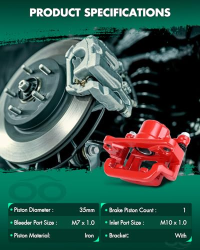 Image of SCITOO 19-B2780A Disc Brake Caliper Assembly with Bracket Fit For Nissan For Altima 2002-2006 201-2018,For Nissan For Maxima 2003-2007