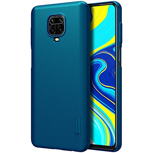 Image of for Xiaomi Redmi Note 9S / Redmi Note 9 pro Case,Nillkin [with Kickstand] Frosted Shield Anti Fingerprints Hard PC Case Back Cover for Xiaomi Redmi Note 9S / Redmi Note 9 Pro / Note 9 Pro Max (Blue)