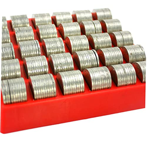 2 cajas plásticas organizadoras para monedas rojo ABS miniatura 4