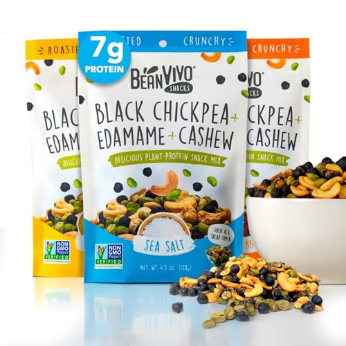 BeanVIVO Healthy Snacks for Adults & Kids with 7g Protein