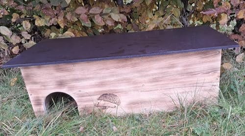 Holzdeko-Ma Igelhaus Igelhotel mit Rattenklappe