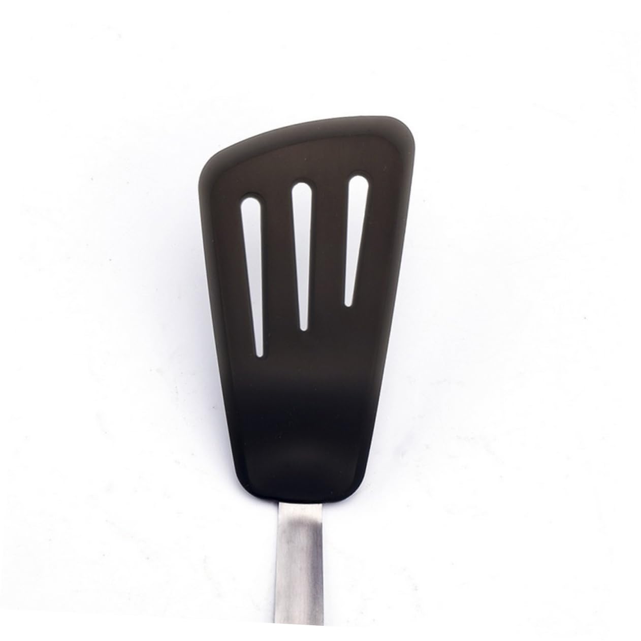TOPBATHY 2piezas Espátula De Cocina De y Acero Inoxidable Utensilio De Cocina Antiadherente Para Sartenes y Ollas Diseño Para Colgar Color Negro