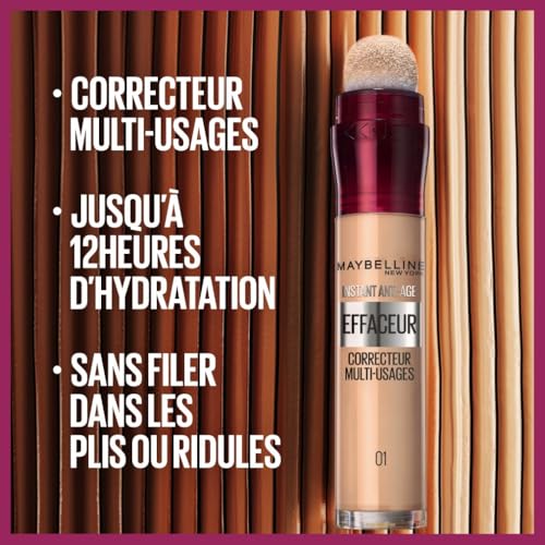 Correcteur Anti cernes Anti age Teinte Caramel 10 Effaceur Maybelline New York La Boîte - vue 5