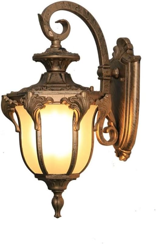 Image of B22 Holder Cast Aluminium Hanging Lamp Antique Gold Finished Standard Traditional Wall Light Modern Pendant Ceiling Lamp for Home, Cafe, Restaurant, Bar & Office Decor (Pack of 4)
