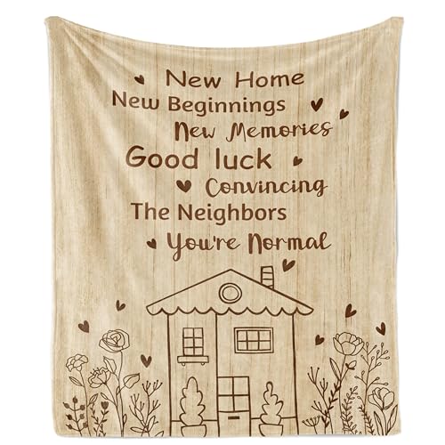 AOWINS Regalos para el hogar, regalos de inauguración de la casa, regalo de mudanza, regalo de inauguración de la casa, ideas de regalo de casa para mujeres, manta de pareja, 150 x 130 cm