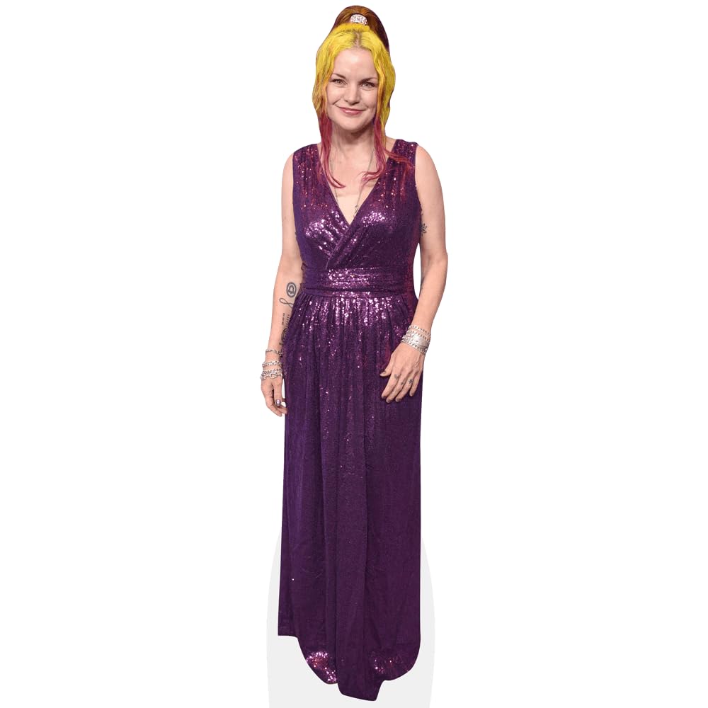 Pauley Perrette (Purple Dress) Mini Size Cutout