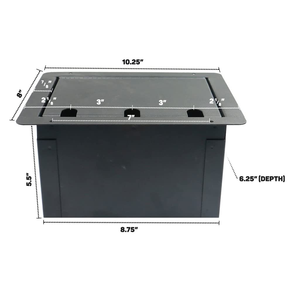 Amazon.com: Elite Core FBL8 Recessed Floor 8 XLRF + Duplex AC with
