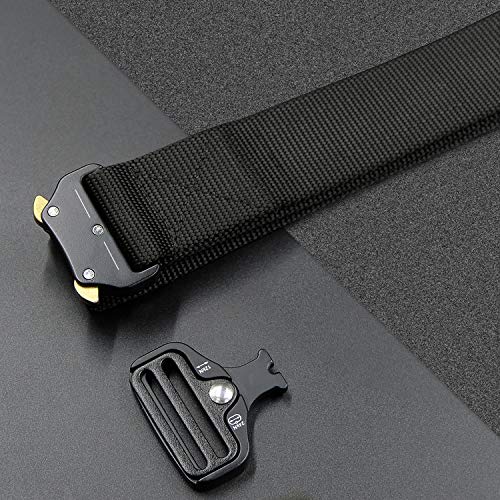 Tactical Belt,1.5 Inch No Holes Quick Release Heavy Duty Tactical Belt for Men and Women - Thumbnail 5