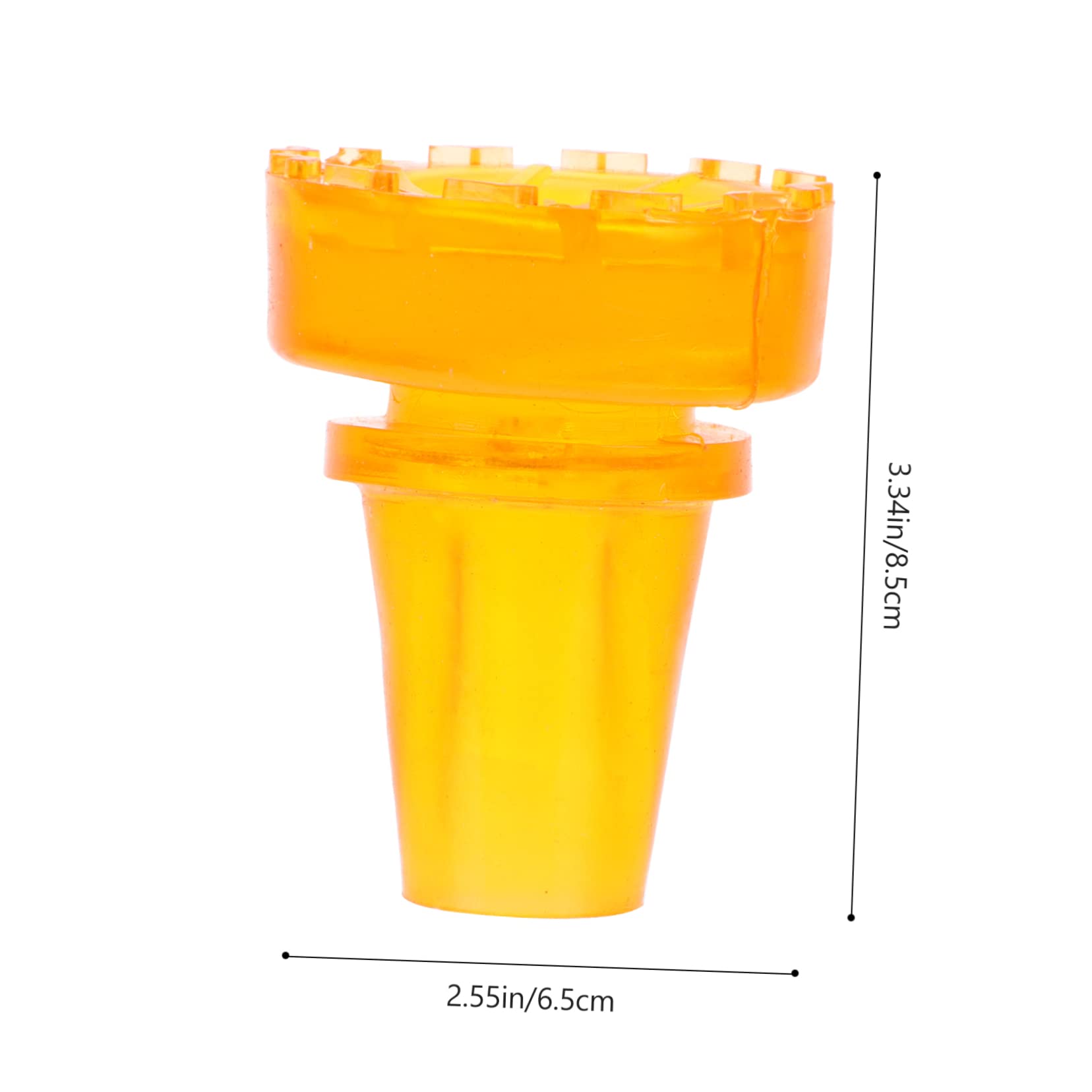 KOMBIUDA Ergonomic Walking Stick Crutch Pads Non-Slip Base Soft PVC Material Universal Fit for Underarm Crutches Set of 2 Orange