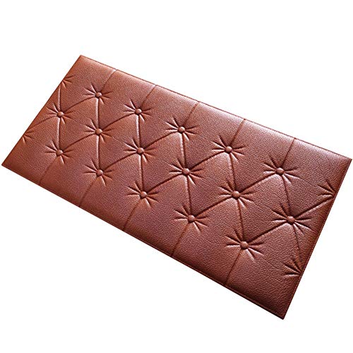 WENZHE Paneles De Pared 3D Suaves Papel Pintado Pared De Azulejos Cabeceros Tapizados Pegatina Etiqueta De La Pared Anticolisión Bolsa Suave Autoadhesivo Estera De La Pared Inicio Pared-5 Colores