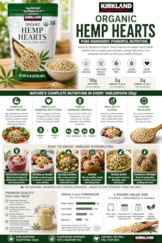 Image of Kirkland Signature Organic Hemp Hearts