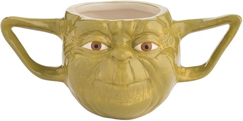 Star Wars Yoda - Taza de cerámica esculpida de 16 onzas