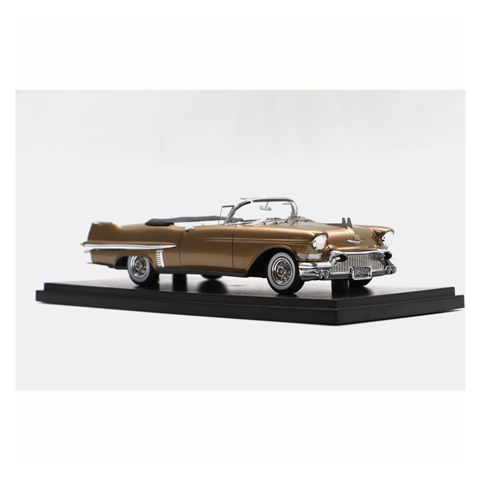 Modellino Di Auto In Lega Di Zinco 1/43 Per Cadillac 1957 Oro Convertibile Classico Modello Di Auto In Resina Pressofusa Collezione Esposizione Statica Modellino Di Auto Pressofuso