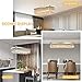 7PM Rectangle K9 Crystal Chandelier Modern Rectangular Pendant Light Fixture for Dining Room Kitchen Island Chrome L40 x W10 x H10