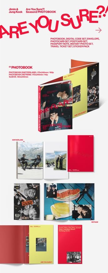 Jimin x Jung Kook – Êtes-vous sûr ? 2 livres photos