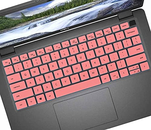 Keyboard Cover Skin for 14" Dell Latitude 7420 7410 Notebook, Dell Latitude 7000 14 inch Accessories, Dell Latitude 5420 14"/Dell Latitude 7520 15.6"/Dell Latitude 9510 9520 9420 Cover-Pink