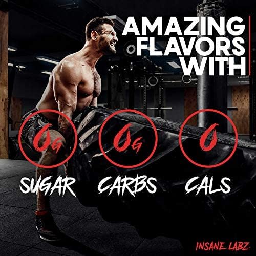 Image of Insane Labz Psychotic Black Edition Mid Stimulant Pre Workout Powder, Energy Focus Pumps, Loaded with Creatine Beta Alanine Taurine Fueled by AMPiberry, 35 Servings (35, Citrus Grapefruit)