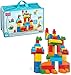 Mega Bloks Sac Blocs Construction Deluxe, 150 briques, jouet pour bébé et enfant de 1 à 5 ans, CNM43
