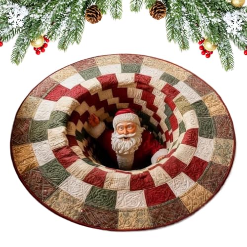 クリスマス エリア ラグ - サンタクロース ノーム 犬 カーペット,クリスマス ラグ リビングルーム デコレーション用,寝室 キッチン アパート オフィス ホテルルーム デコレーション パーティー装飾 屋外ポーチ用