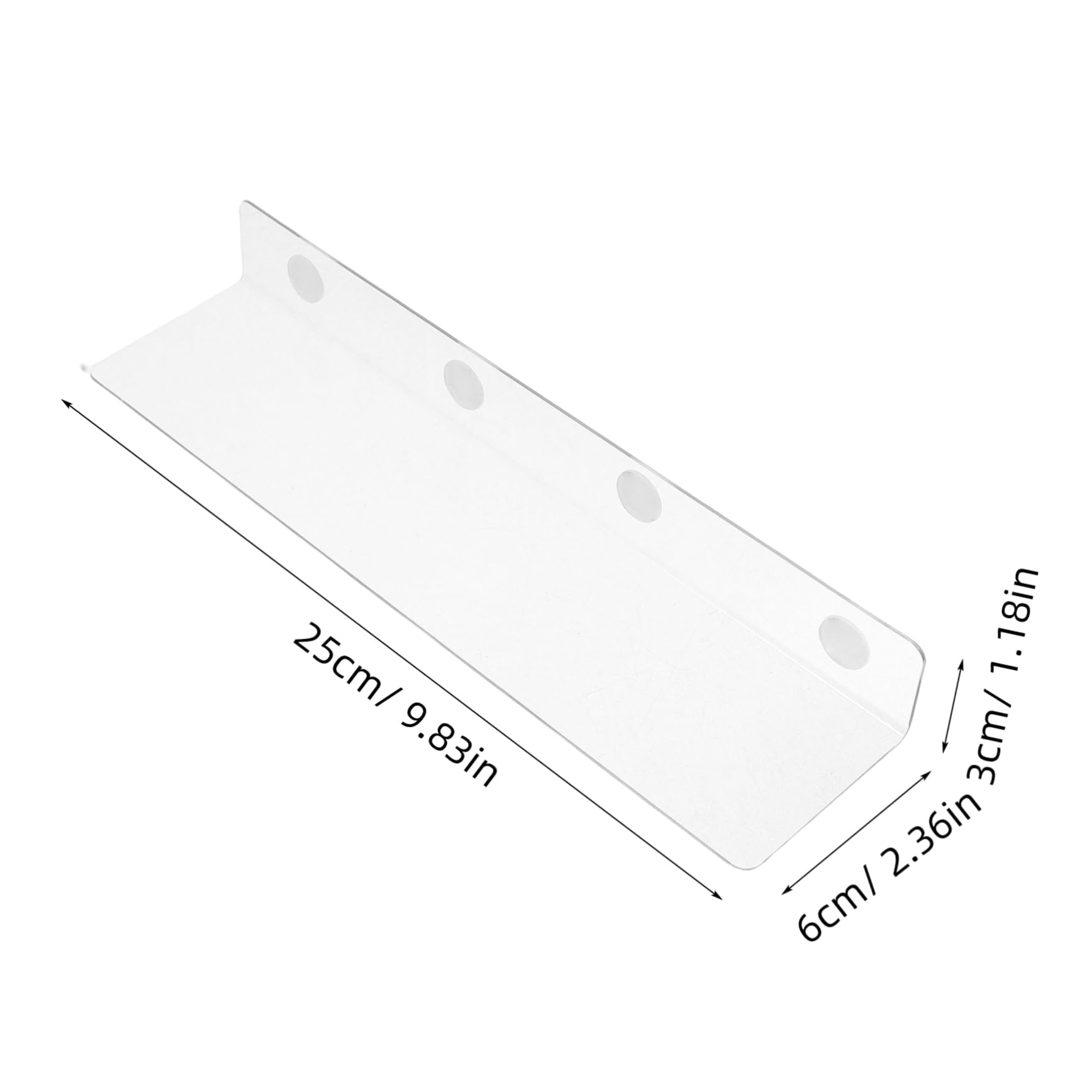 HOMOCONO 8pcs Adjustable Clear Acrylic Closet Shelf Dividers for Clothes Shoes Towels and Books Versatile Organizers for Home and Office Use Height