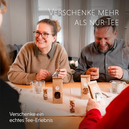 Tee Selber Mischen Set Geschenk mit Grüntee - BIO Grüner Tee Geschenkset mit 7 leckeren Tee-Sorten zum DIY Teemischung Selber Machen