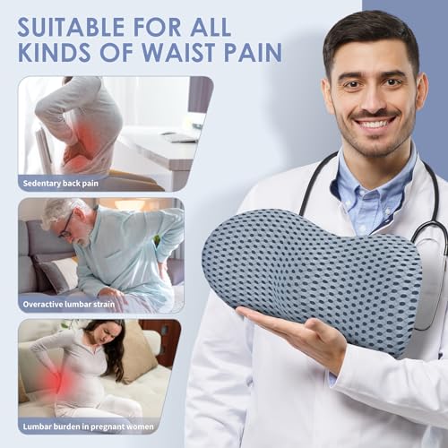image for kasney Lumbar Support Pillow, Back Pillow for Low Back Pain Relief, Er