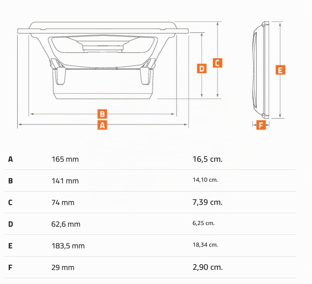 Hertz MPX 165.3 - Coppia di altoparlanti coassiali a 2 vie da 165 mm con tweeter a cupola Tetolon® e woofer in carta pressata, risposta lineare e dinamica, potenza massima 200W
