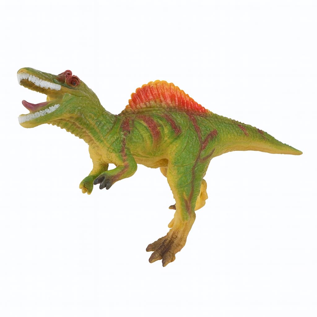 DTR Creation Piku Piku Music Dinosaur Toy for Kids | 22 cm Soft Rubber Realistic Spinosaurus Model | Sound Toy with Roar Effect | Educational Animal Figure for Boys & Girls (Green)-image-9