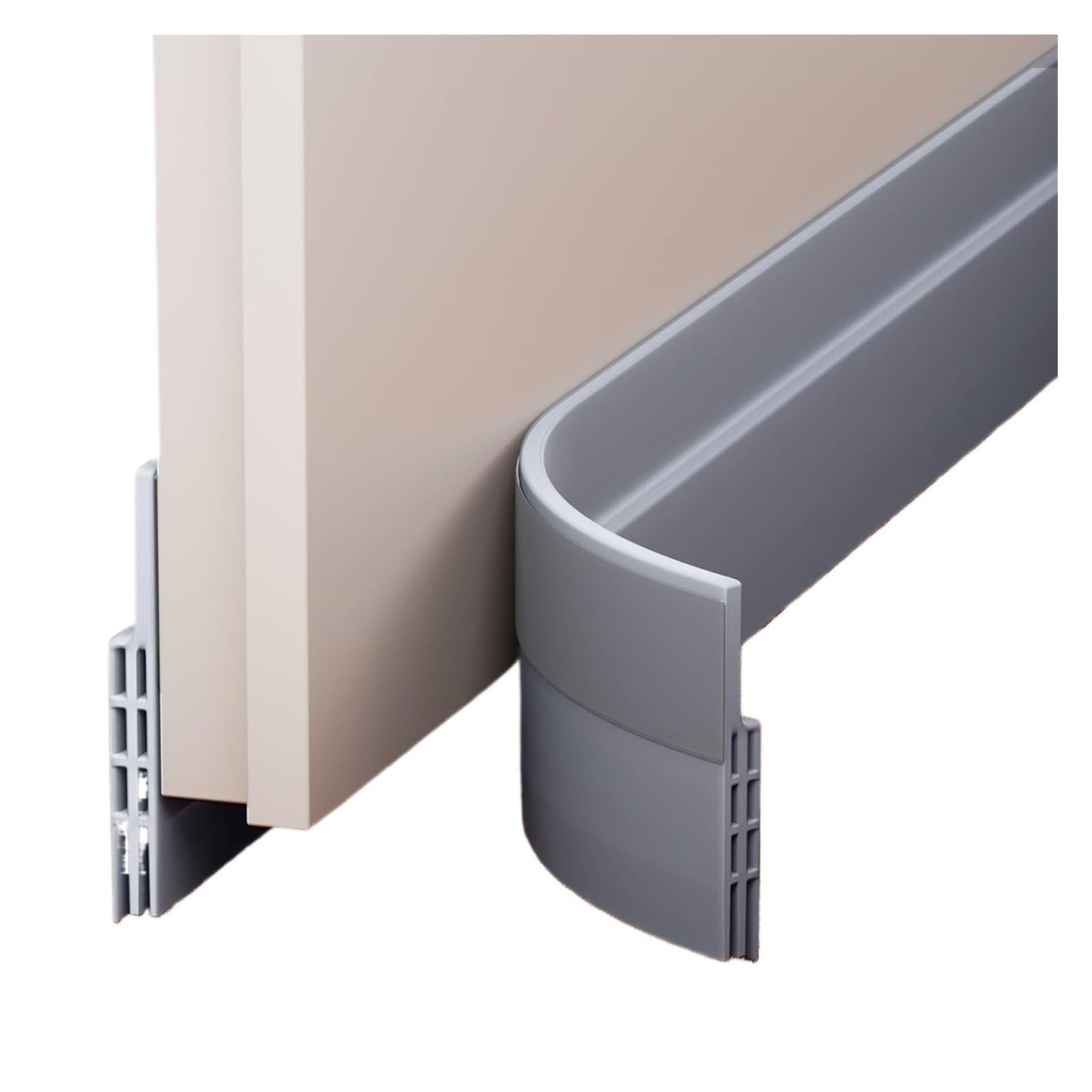 Draft Excluder For Doors Door Draft Stopper Sweep For Exterior & Interior Bottom Of Doors,Under Door Seal And Noise Insulation Weather Stripping(GRAY)
